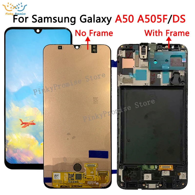 For Samsung galaxy A50 A505F/DS A505F A505FD A505A Display Touch Screen Digitizer Assembly lcd | Мобильные телефоны и
