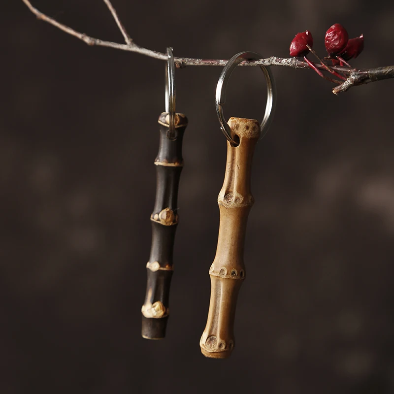 

2019 Bamboo Keychain Traditional Chinese Gifts Light Beautiful Decoration Popular Heathy Manual Toy Interesting Chinese Tokens