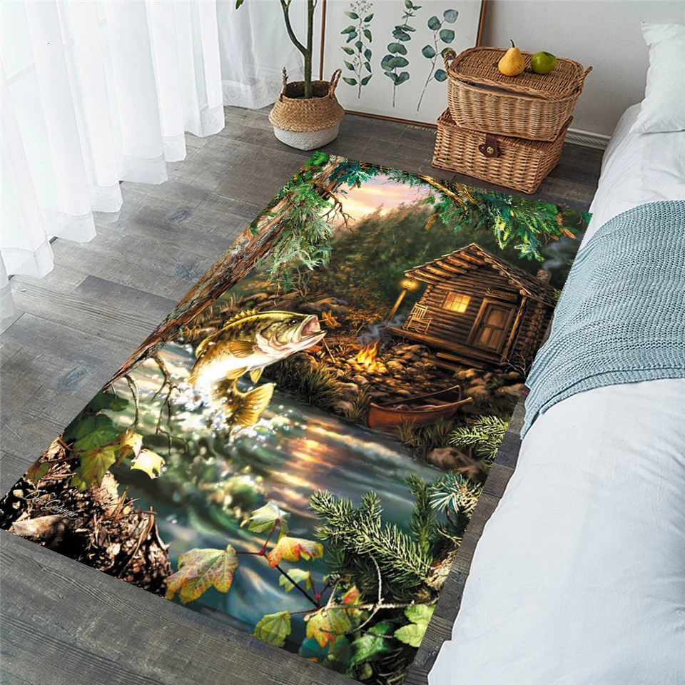 3D ковер Fish для гостиной Детский украшение детской комнаты дома прихожей пола