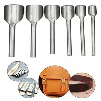 

10*DIY 5-50mm Leather Half Round Punching Tool Cutter Set For Strap Belt Wallet Leather Punch Tool