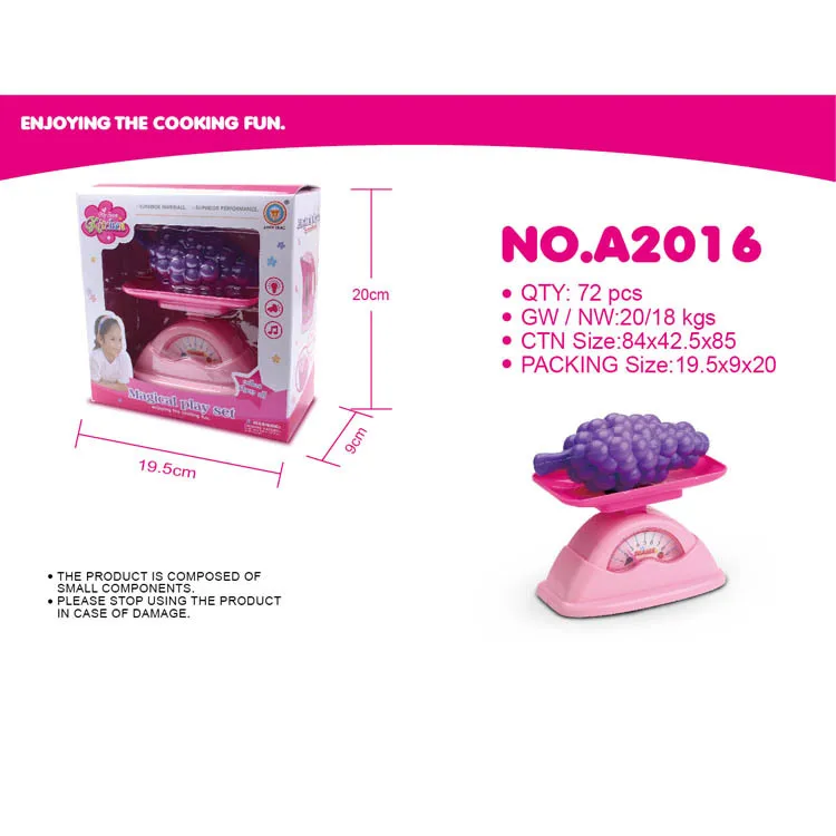 

CHILDREN'S Toy Plastic Play House Kitchen Electrical Appliance Electric Kitchen Scale Toy Tableware Hot Sales