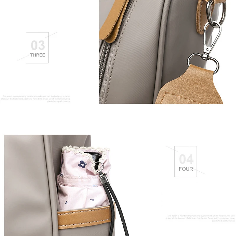Dropshipping Women PU Leather Backpack Shoulder Bags Daypack for Rucksack Feminine Mochila School bag 4