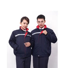 Зимняя уличная Мужская и Женская Стеганая куртка, пальто, утолщенная хлопковая мастерская, светоотражающая Сварочная Техника, ремонт автомобиля, рабочая одежда