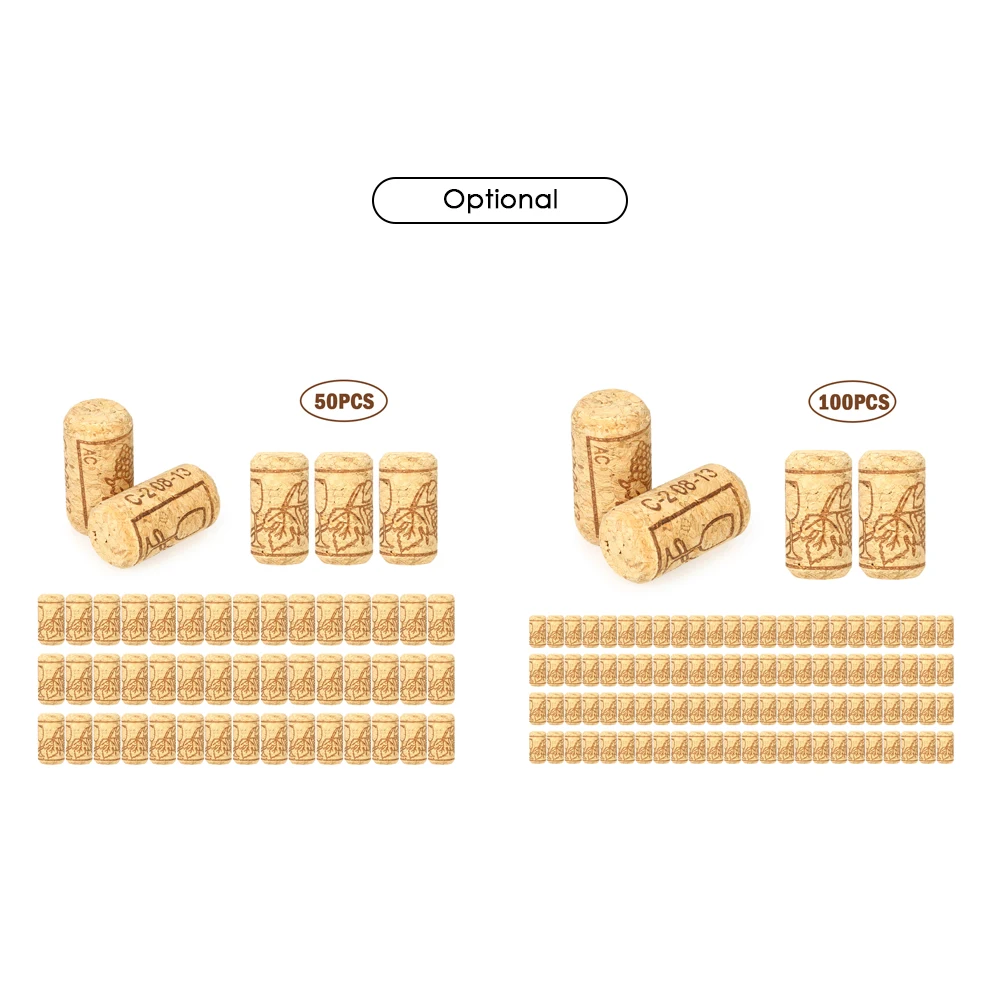 50/100pcs/set 40*21mm Sealing Wine Bottle Stopper Red Wine Bottle Stopper Oak Red Wine Bottle Stopper Oak Wine Corks Bar Tools