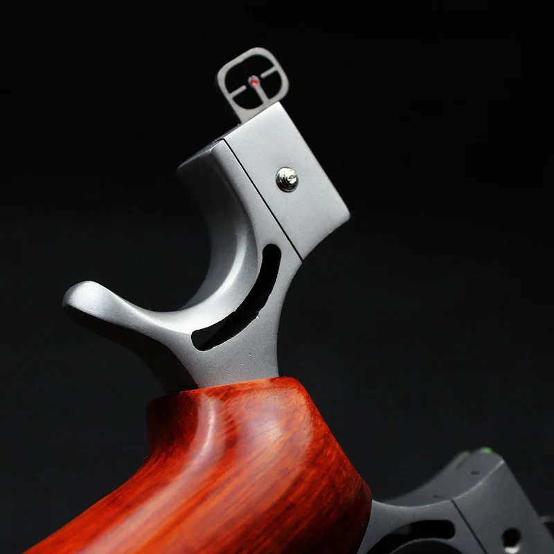 Slingshot Stainless Steel Catapult Wood Handle Powerful Rubber Band Outdoor Hunting Games slingshot accessories