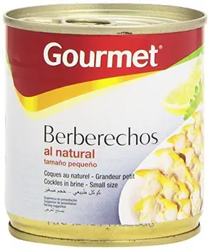 

Gourmet - Berberechos al natural - tamaño pequeño - 90 g