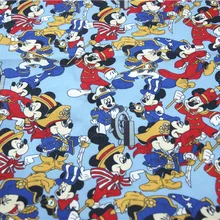 50*140 см пиратский Микки ткань, холст для пэчворка с мультипликационным принтом «Микки» ткань для ткани Дети Домашний текстиль для шитья Tilda сумка