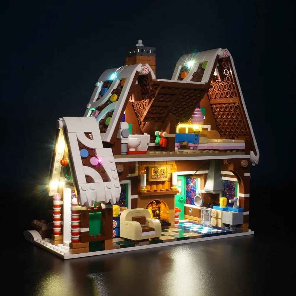Набор со светодиодный Ной подсветкой для конструктора Lego 10267 имбирный дом