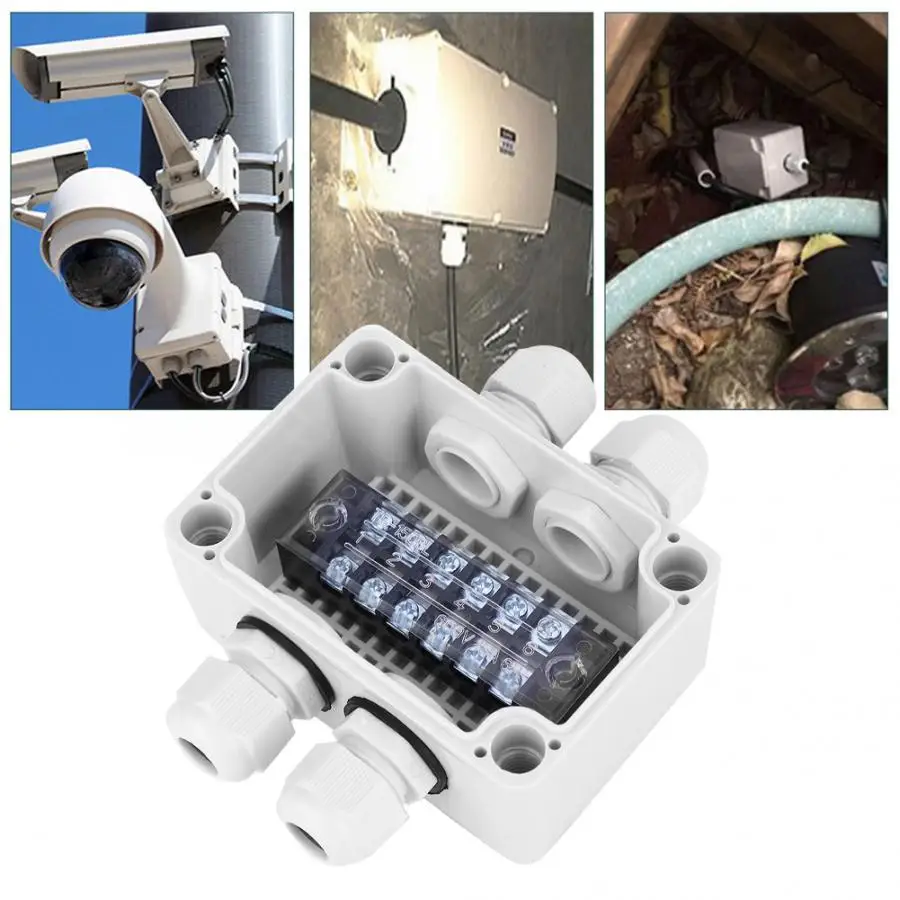 

Waterproof Switch Control Enclosure ABS Wire Junction Box Plastic Case DIY Project Electronic Box 65 x 95 x 55mm