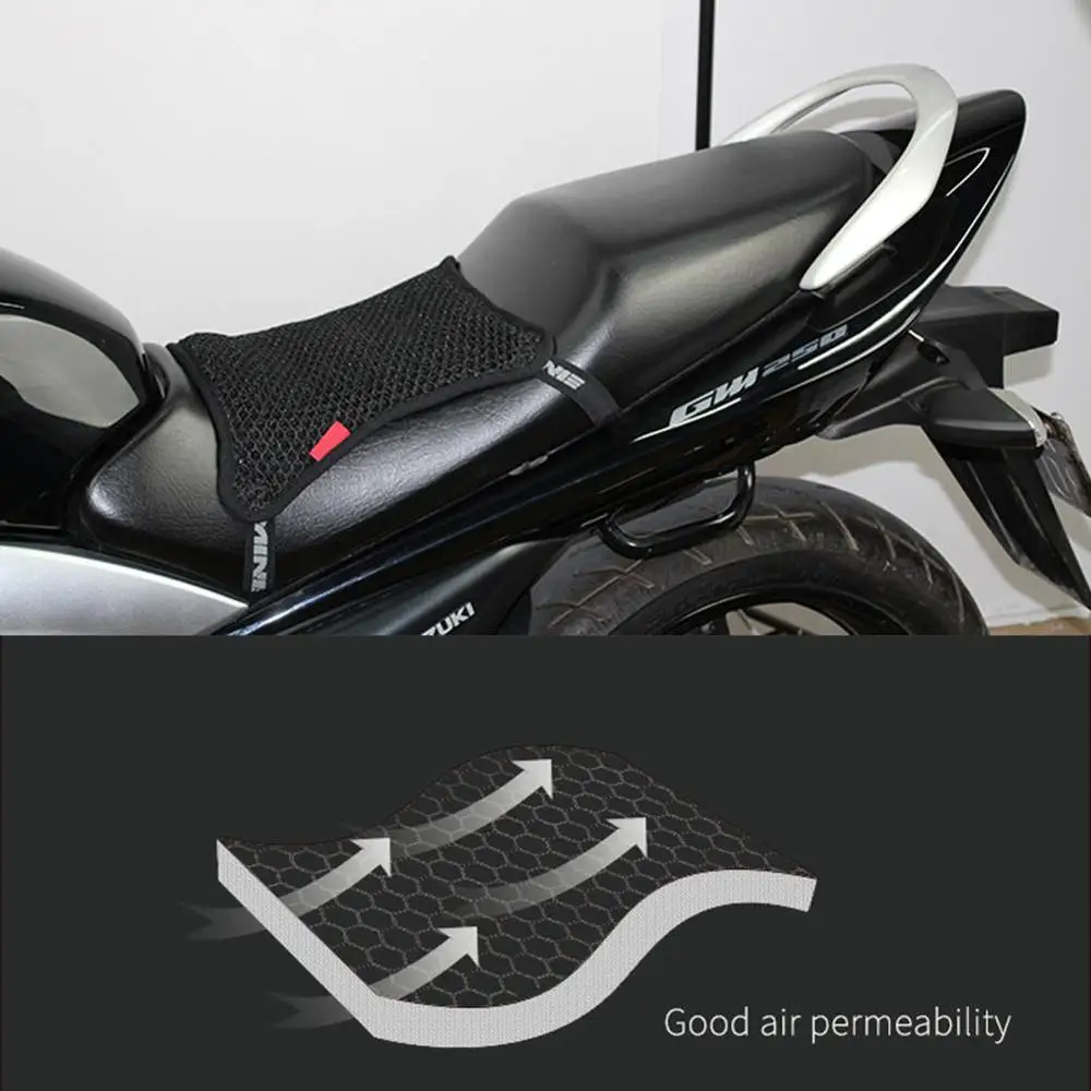 

1PC Motorcycle Seat Cover Breathable 3D Mesh Net Cushion Breathable Anti-Skid Moped Cushion Cover