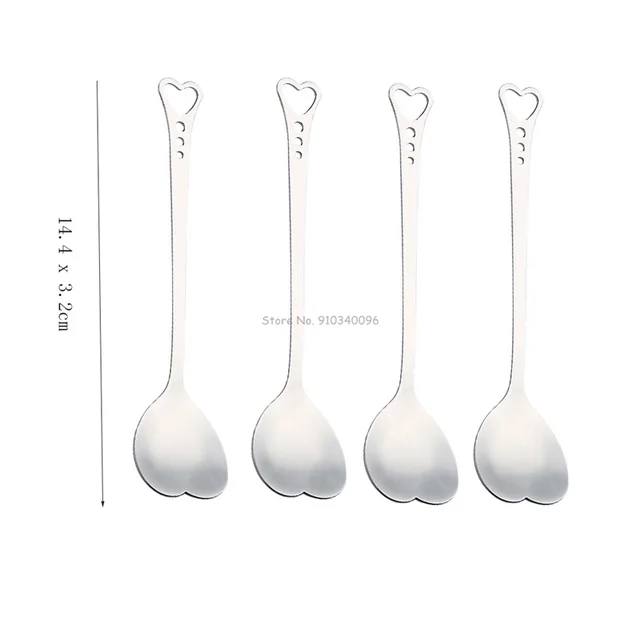 Set 6 Cucchiai A Pala E Punta In Acciaio Inox - Color Oro, Argento E Nero Per Caffè, Dessert E Cocktail - Foto 8