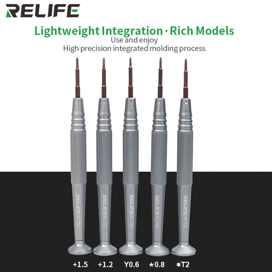 RELIFE RL-722 отвертка набор микро-отвертка инструменты ремонтный набор для IPHONE IPAD часы Ремонт Инструменты - Цвет: 5pcs 1set