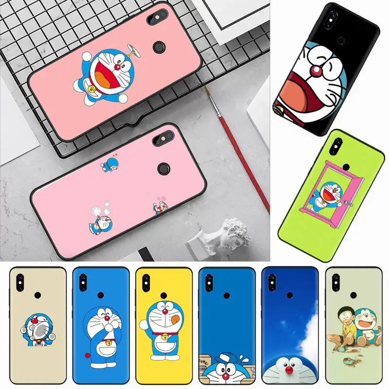 

Japanese anime Doraemon Phone Case For Xiaomi Redmi 7 9t a3 9se k20 mi8 max3 lite 9 note 8 9s 10 pro