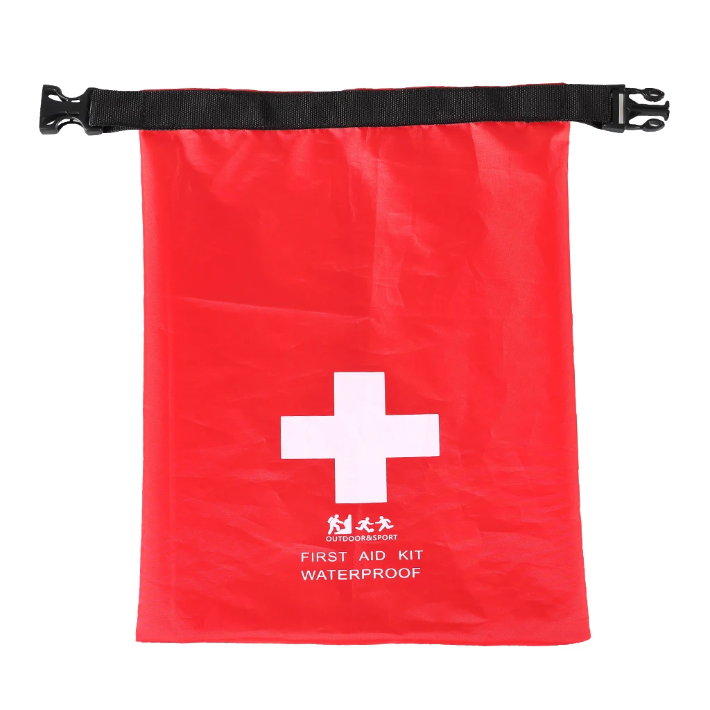 1.2L Waterproof First Aid Kit Emergency Dry Bag Sack for Travel Camping Red Water Sports Rowing Boats Sailing Rafting Camping