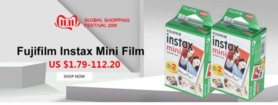 Белая пленка Fujifilm Instax Mini 10-200 листов для FUJI Instant Photo camera Mini 9 Mini 8 7s 70 90+ Бесплатный чехол для фотоальбома