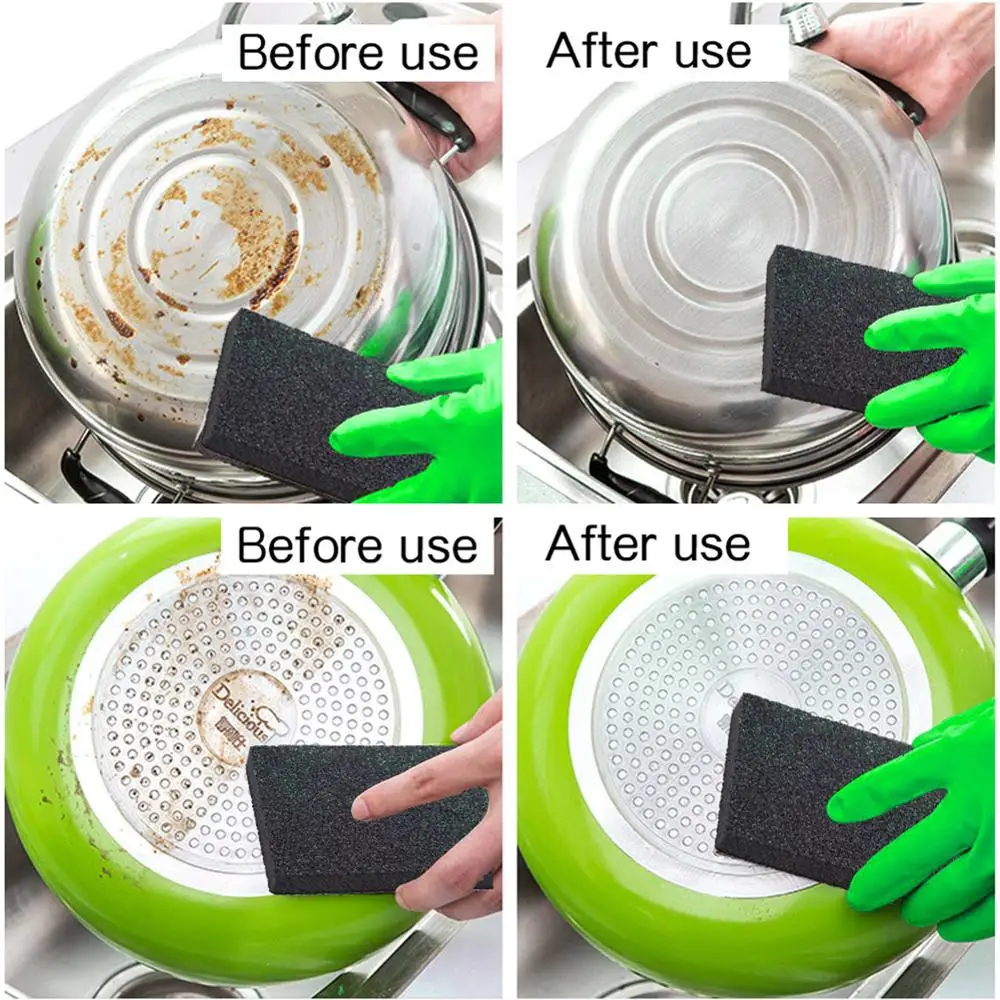 5PCS Sponge Magic Eraser for Removing Rust Cleaning Cotton Kitchen Gadgets Accessories Descaling Clean Rub Pot Kitchen Tools