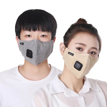

Unisex Mouth Masks Anti Dust Face Mouth Cover Reusable PM2.5 Mask Dustproof Outdoor Travel Protection with Breath Valve