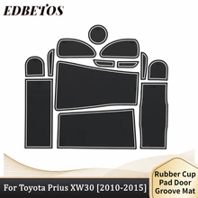 Tapis de rainure de porte de voiture pour Toyota Prius 30, XW30 ZVW30 2010 20 11 2012 2013 2014, accessoires de Console centrale Dor