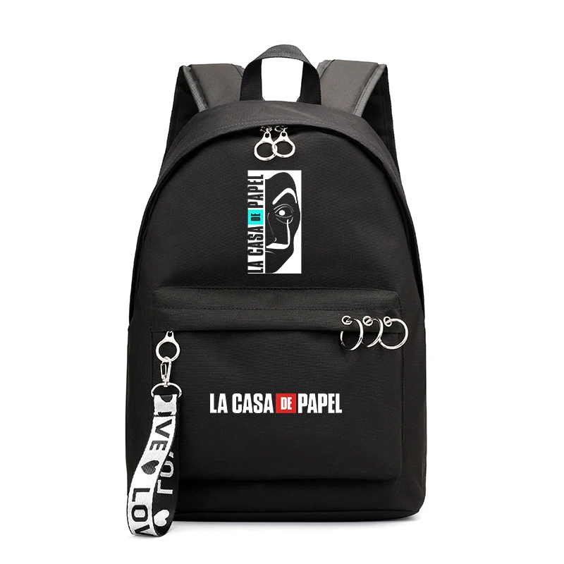 girls school bag 18 La Casa De Papel школьный рюкзак для девочек, Школьный Рюкзак Для Путешествий, сумка на плечо для ноутбука, черные рюкзаки, школьный рюкзак - Цвет: girls school bag 18
