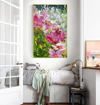 

Painting by numbers art paint by number Hand painted abstract colorful flower oil painting home corridor decorative painting
