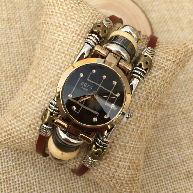 

Nordic Personality Hip Hop Men's Watch Unisex Retro Quartz Watch Cowhide Leather Strap Unique Products Student Relogio Masculino