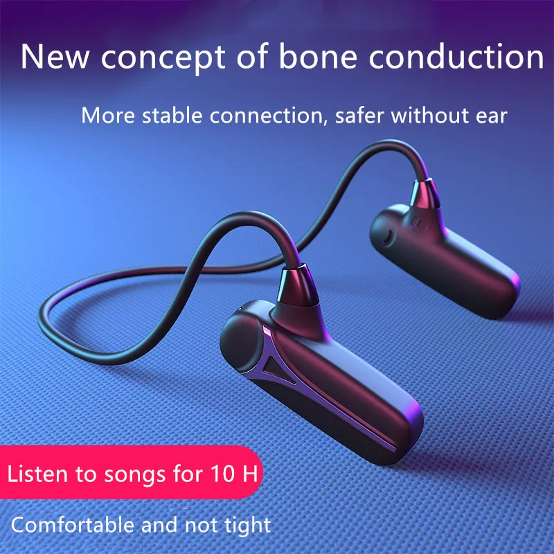 Bluetooth-гарнитура F4075 с костной проводимостью 5 0 Беспроводные спортивные наушники