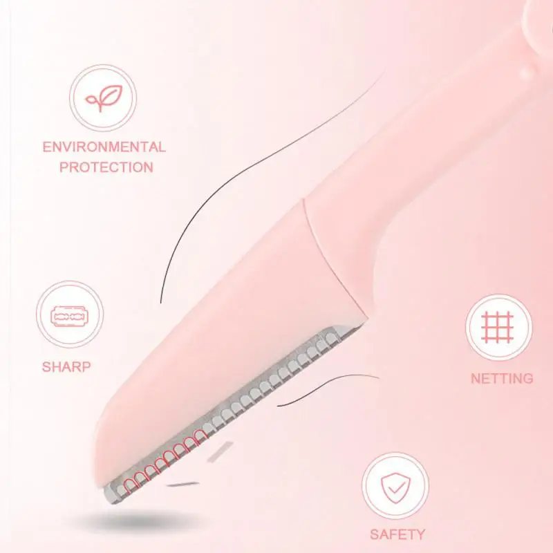 3 Pcs/set Women Foldable Eyebrow Trimmer With Protective Net Facial Hair Removal Grooming Shaping Shaver Beauty Makeup Tools_voghion.com