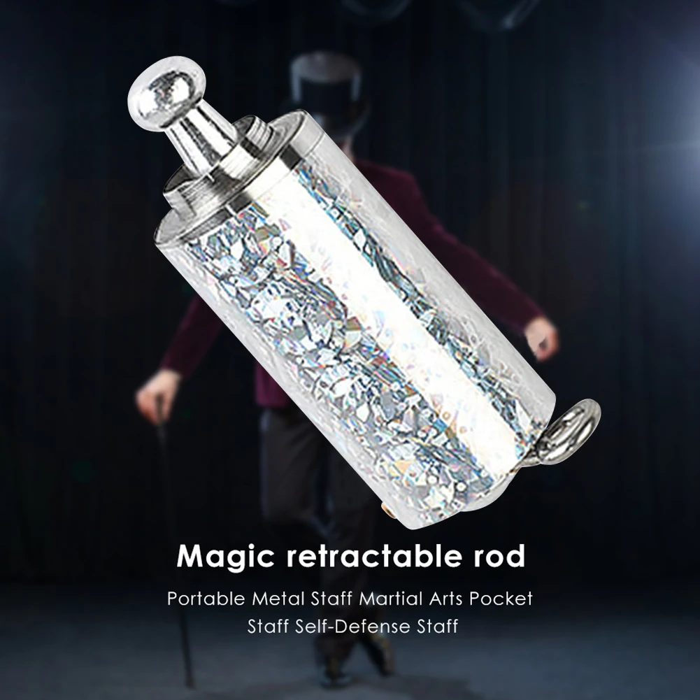 Portable Pocket Staff Professional Retractable Magician Wand