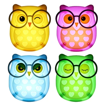 

Mini Owl shape Led Night light Auto Sensor Light Control Lamp Child Kid Baby Bedside Bird Light Socket nightlight