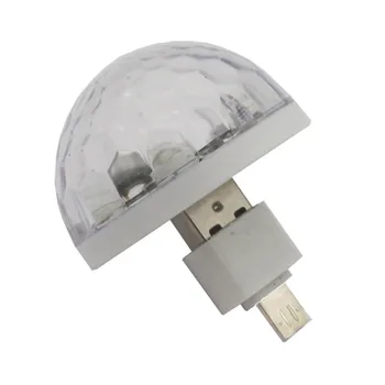 

7 Colors Mini USB Stage Lights DJ Disco Ball Party Lights Projector RGB Stage Lighting effect Lamp Light Music Christmas KTV Par