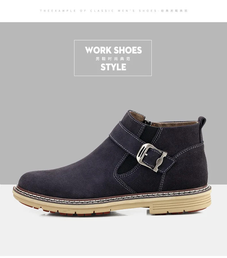 Мужские ботинки челси; сезон осень-зима; высокие ботильоны с острым носком; брендовая зимняя обувь из флока; модные мужские ботинки