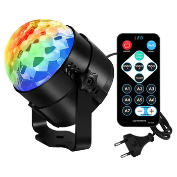 

Full Color 3W 6W RGB Led Lamps E27 Lampada Led Bulb AC 85-265V 110V 220V Auto Rotating Stage Lights Projector For DJ Party Show