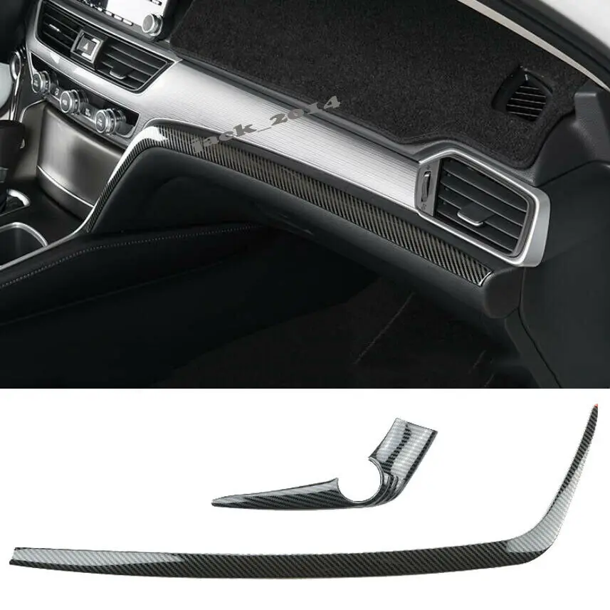 炭素繊維コンソールセンターダッシュボードカバートリムホンダアコード 10th 2018 2019インテリア ドアハンドル AliExpress