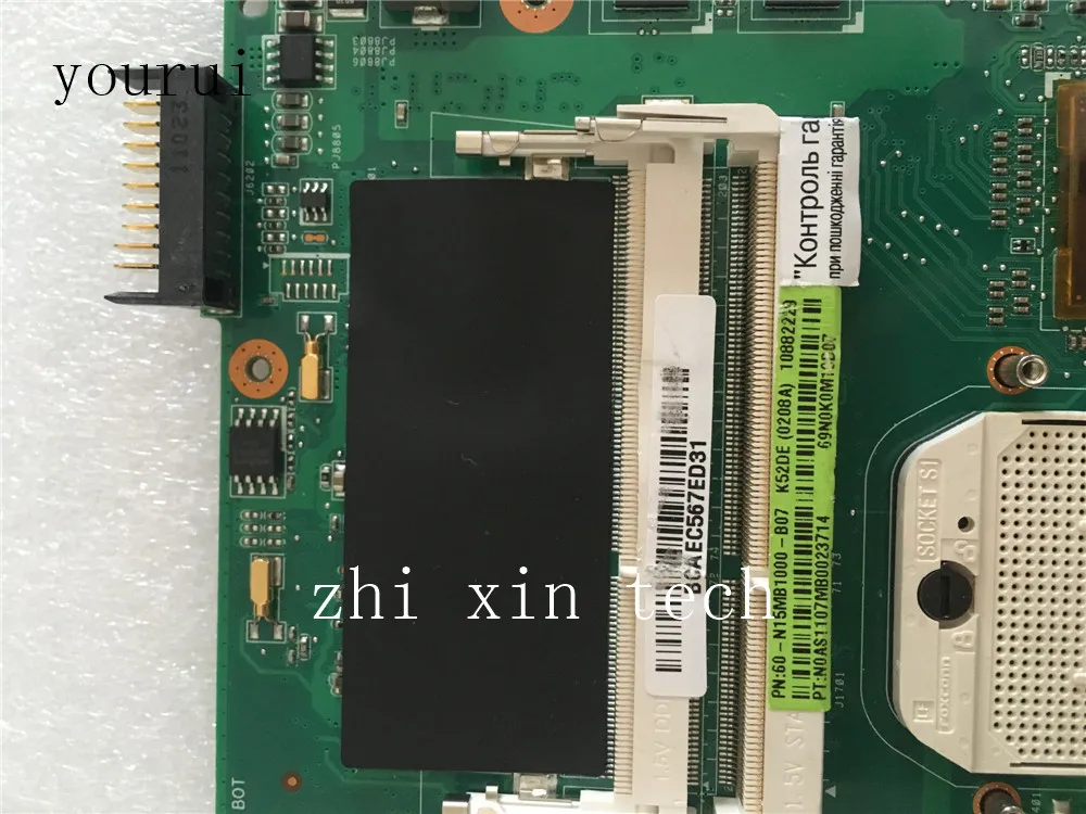 Yourui K52DR материнская плата для ASUS K52DR K52DE материнская плата для ноутбука K52DR полностью протестированная