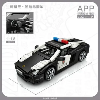 

LOZ 1113 1005pcs 1:18 Technic Mini Blocks Police City Car Racing Car Diamond Building Block Bricks education Toys Christmas gift