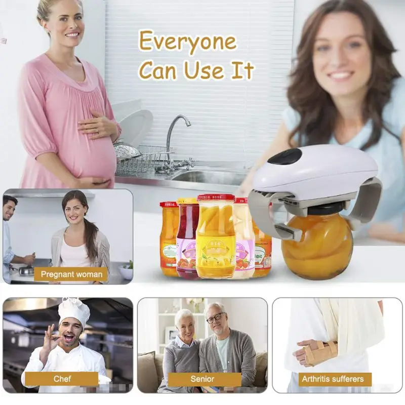 Открывалка для банок, электрическая открывалка для банок, автоматическая открывалка для банок, ручка для открывания, инструмент для открывания бутылок без рук