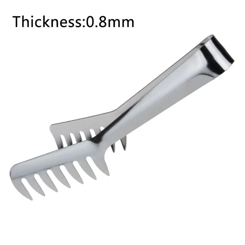 

Stainless Steel Spaghetti Noodle Tongs Pasta Food Comb Clip Western Restaurant Kitchen Tools E65B