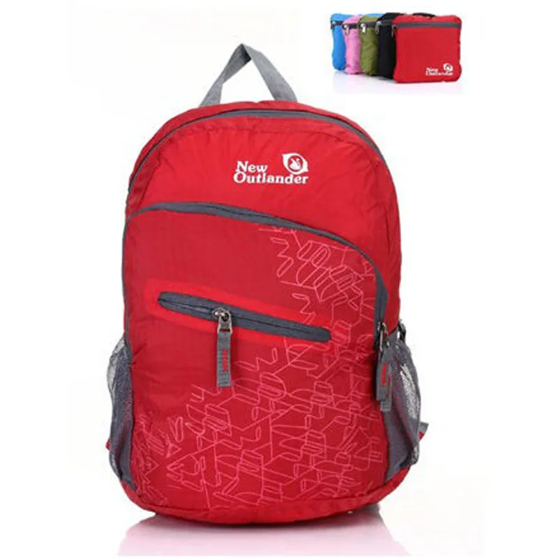

Customizable Women's Waterproof Outdoor Ultra-Light Backpack Nylon Sports Bag Multi-functional Shoulder Travel Folding Bag