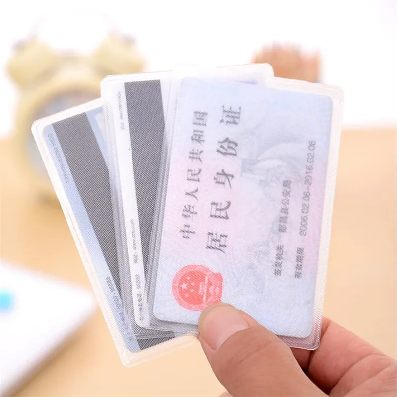 Wallet Card Holder Credit Card Holder Card Holder Card Wallet Card Sleeve Id Card Case Business Card Holder Card Sleeves Id Card Holder Wallet Card Bag 10pcs PVC Clear Card Id Cover Case