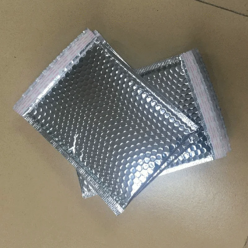 

Packaging Shipping Bubble Mailers Sliver Self Seal Padded Envelopes Bag Bubble Mailing Bags Gift Wrapping Storage 50pcs 23*29cm