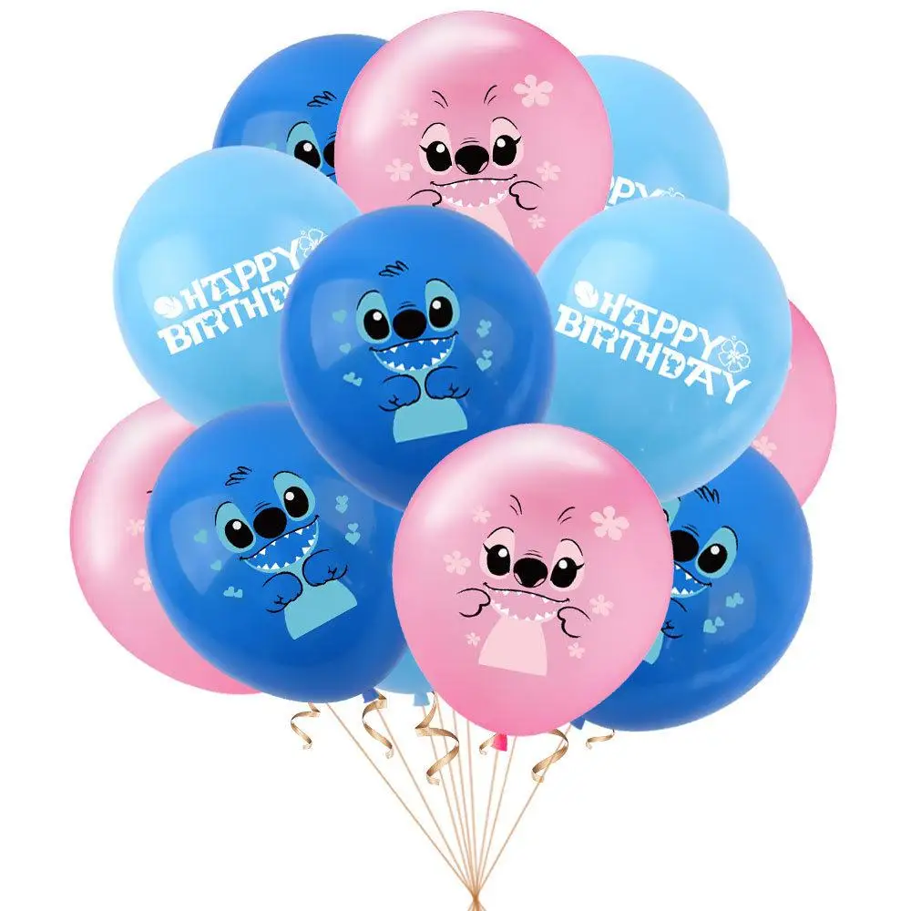 10 шт 12 Inch Лило и Стич День рождения латексные шары для украшения Baby Shower воздушный
