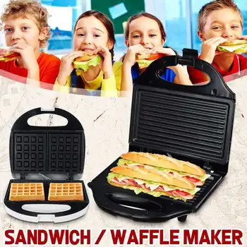 

750W Electric Waffles Maker Stainless steel Sandwich Maker Machine Bubble Egg Cake Oven Breakfast Waffle Machine 220V Sonifer
