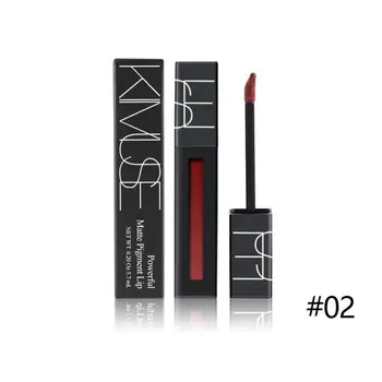 

12 Colors Lip Gloss Waterproof Lasting Matte Liquid Lipstick Carry To Tint Lip Makeup Non-stick Easy Cup Red Nude P5Z7