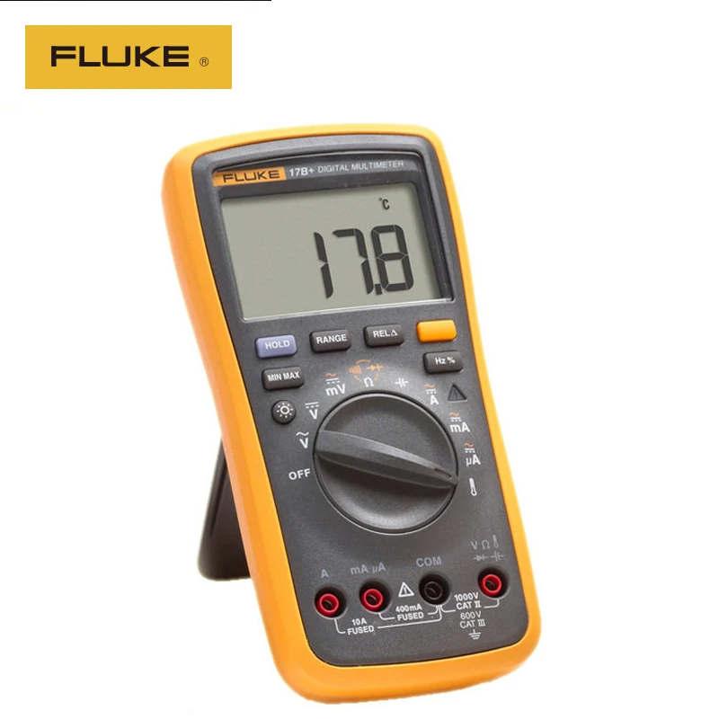 FLUKE 17B AC/DC Voltage,Current,Capacitance,Ohm Auto/Manual Digital Multimeter