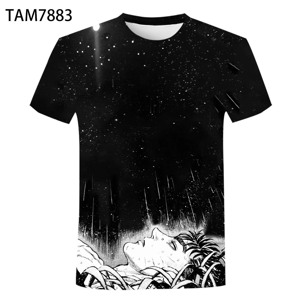 2021 New Men's And Women's Europe America Simple 3D Oversize T-Shirt Berserk Casual Children's Print Cheap Street Style Summ |
