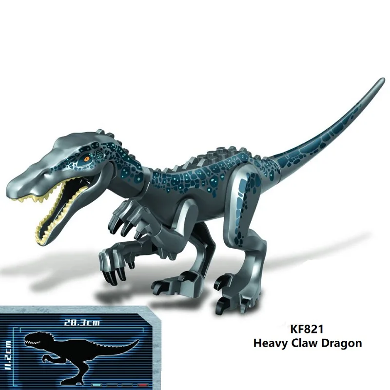 Одиночный Slae BricksBig Размер динозавр серии Фигурки Raptor Mole действие строительный конструктор для детей подарок лучшие игрушки KF821