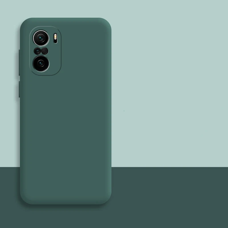 Для Xiaomi Redmi Примечание 10 Жидкая силиконовая резина мягкая крышка для 10S Note Pro Max