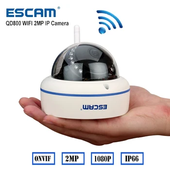

ESCAM QD800 WiFi IP Camera 1080P Wifi Camera 2MP Onvif Wifi Outdoor Waterproof IP66 Night Vision Camera Motion Detection Camera