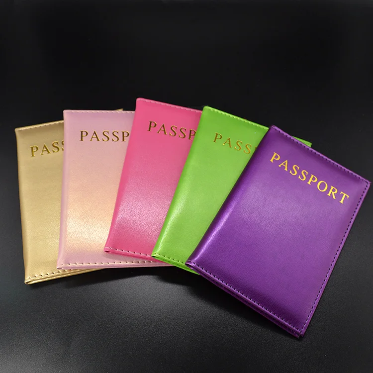 Universal Travel Passport Cover Women Pu Leather Cute Pink Holder