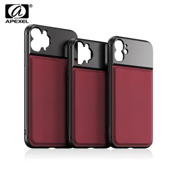 

APEXEL 17mm thread Case for apexel Lens High Quality Phone Cover Leather Cases for iPhone 11 phone lenses For iPhone 11 Pro max